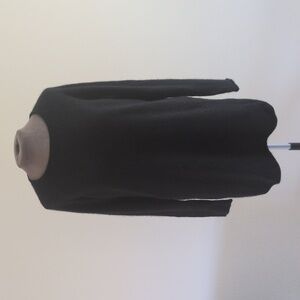 LUSSO 100% Cashmere Hallie Sweater MED Longline Tunic Sweater Black